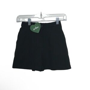 Girls Rule Black High Waist Shorts